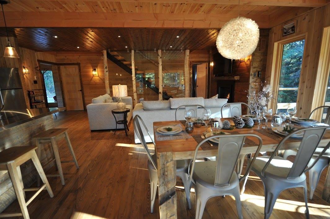 Les Bouleaux - Les Chalets Spa Canada La Malbaie Kültér fotó
