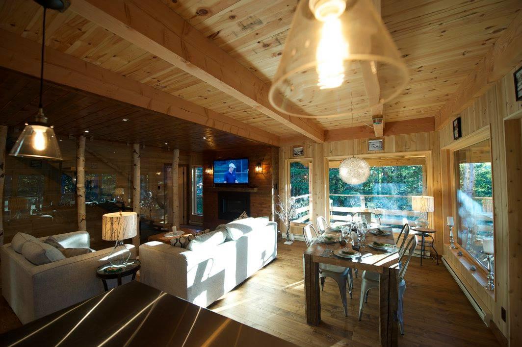 Les Bouleaux - Les Chalets Spa Canada La Malbaie Kültér fotó