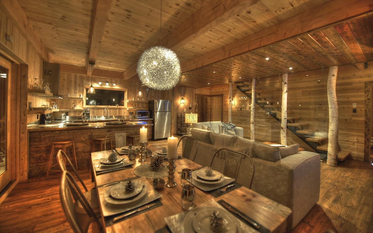 Les Bouleaux - Les Chalets Spa Canada La Malbaie Kültér fotó